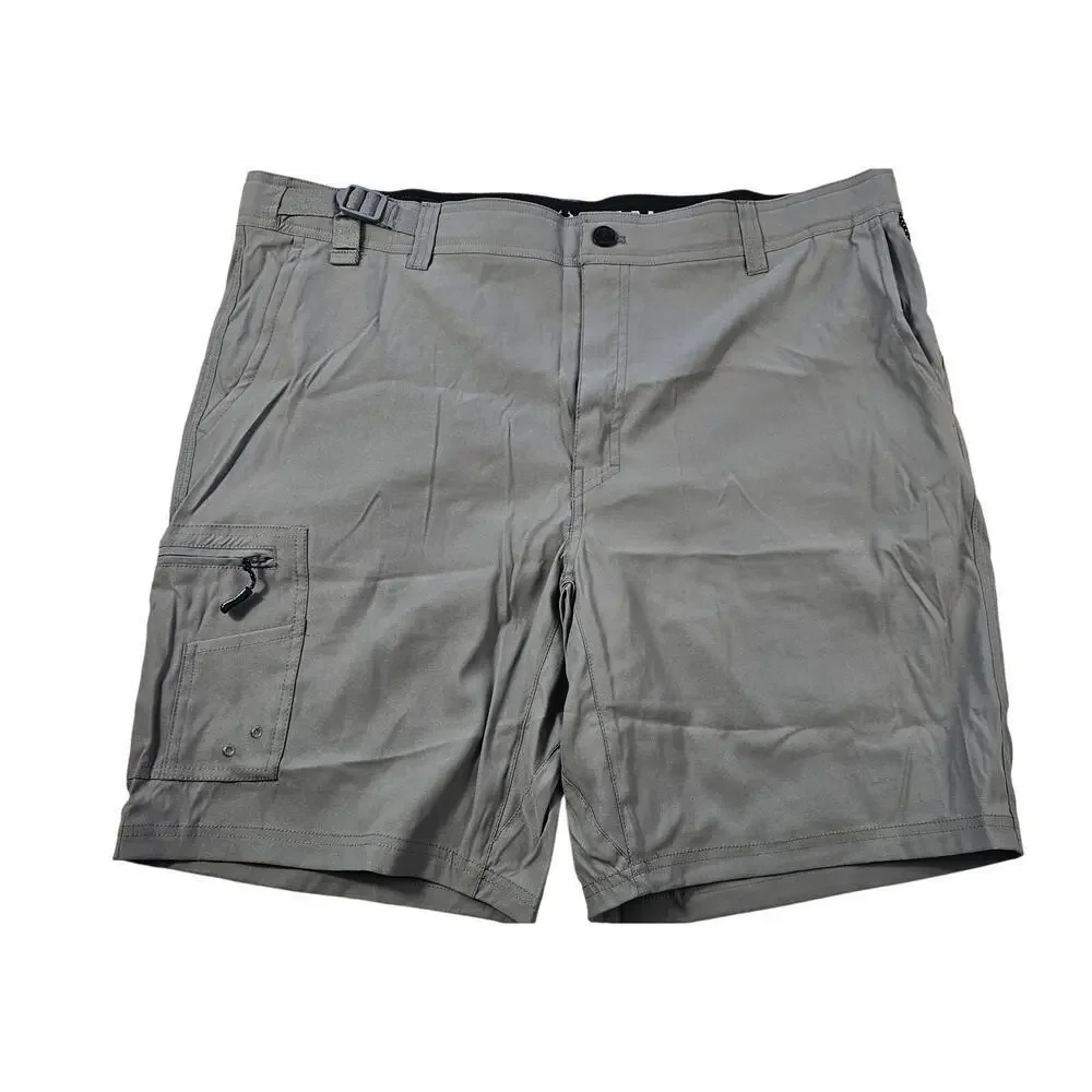 Realtree XL 40-42 grey cargo zip pocket quick dry performance cinch belt waist